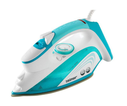 Żelazko Zelmer Front Jetix IR1200 2000W biało-turkusowe parowe